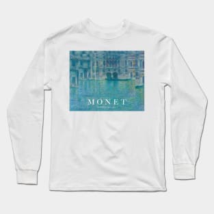 PANTONE MONET -  Palazzo da Mula, Venice (1908) by Claude Monet Poster Landscape Long Sleeve T-Shirt